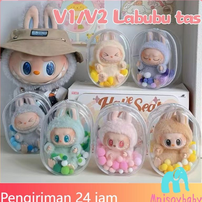 Model Baru Penjual LokalPVC Pouch Labubu Doll Pouch Keychain Bag Tas Wanita Pvc Untuk Boneka Pouch B