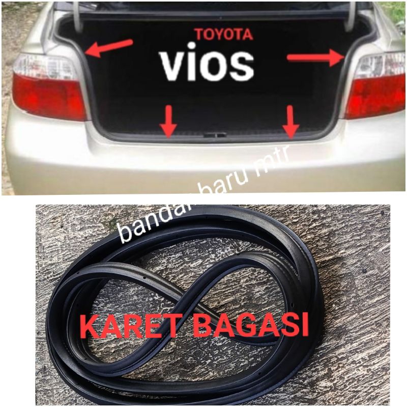 KARET BAGASI BELAKANG TOYOTA VIOS ALL TIPE