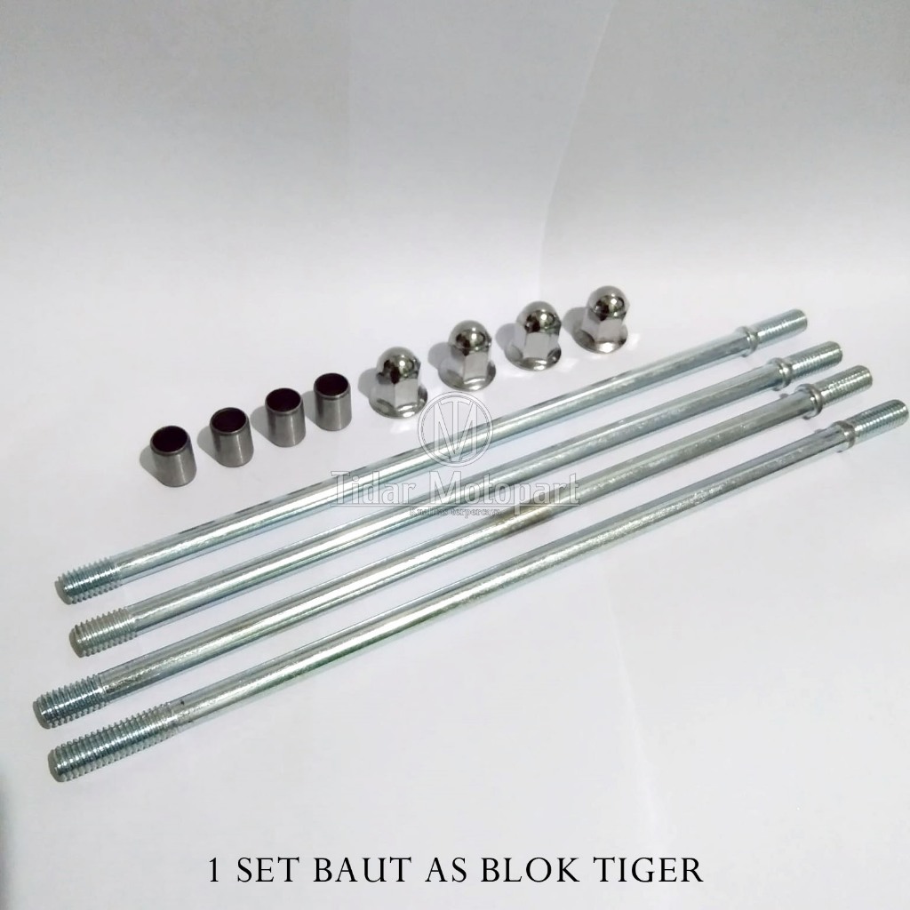 1 Set Baut Tusuk Tiger /Baut Ancer Tiger /Baut As Blok Tiger / Baut Tusuk Sate Tiger