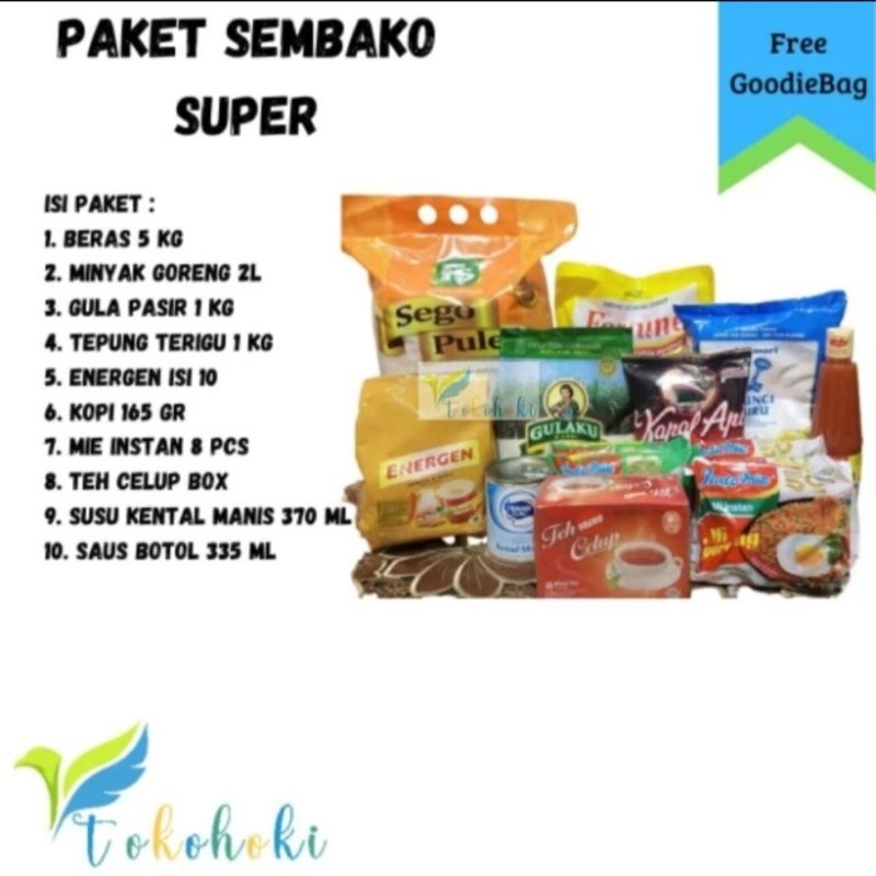 

PAKET SEMBAKO SUPER