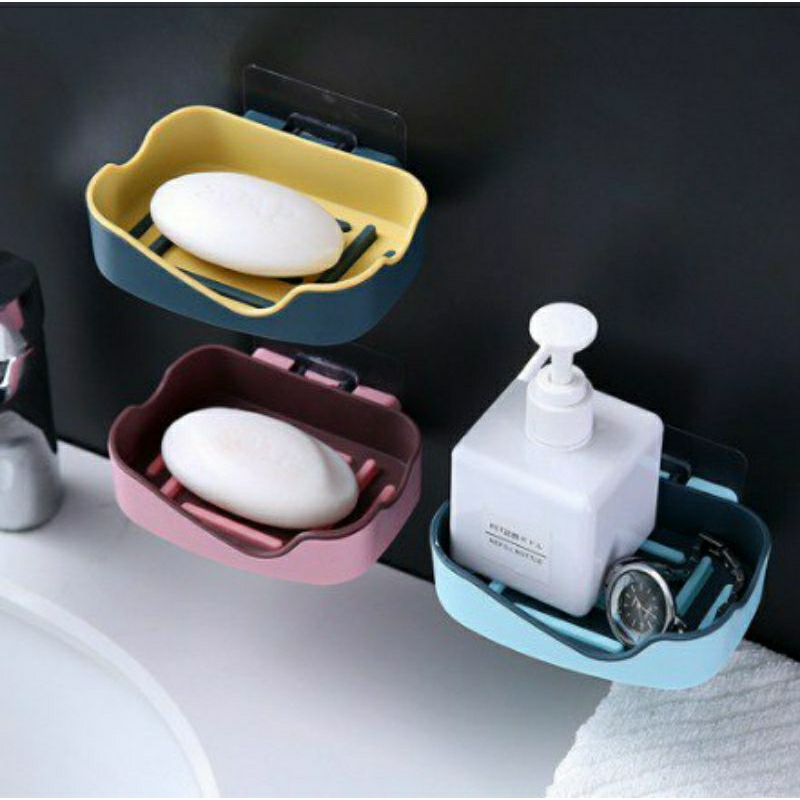 Tempat Wadah Sabun Batang Tempel Dinding