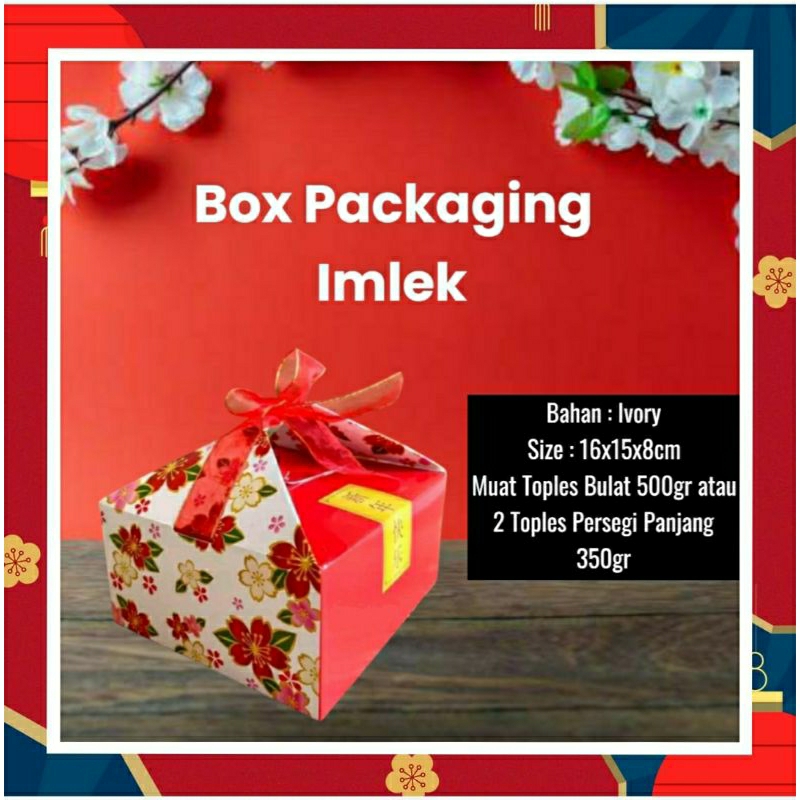 

CNY Cookie Packaging Box Toples Kue Kering Imlek Chinese New Year Kotak Hampers