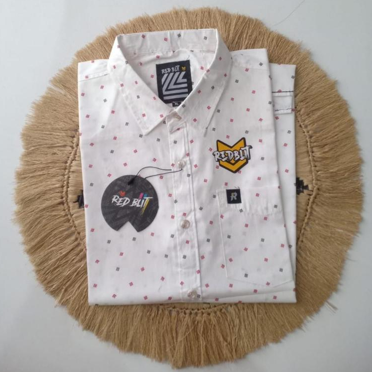 KEMEJA PRIA LENGAN PENDEK REDBLIT BAJU PRIA KEMEJA DISTRO