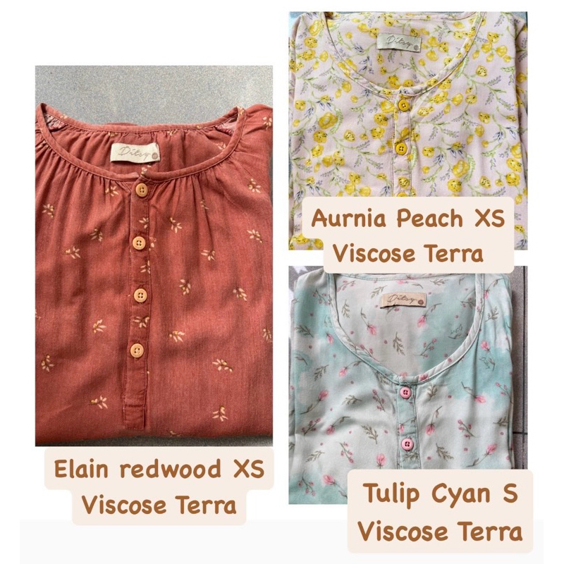 BACA DESKRIPSI ❗️ PRELOVED DITSY NIGHTGOWN/DRESS