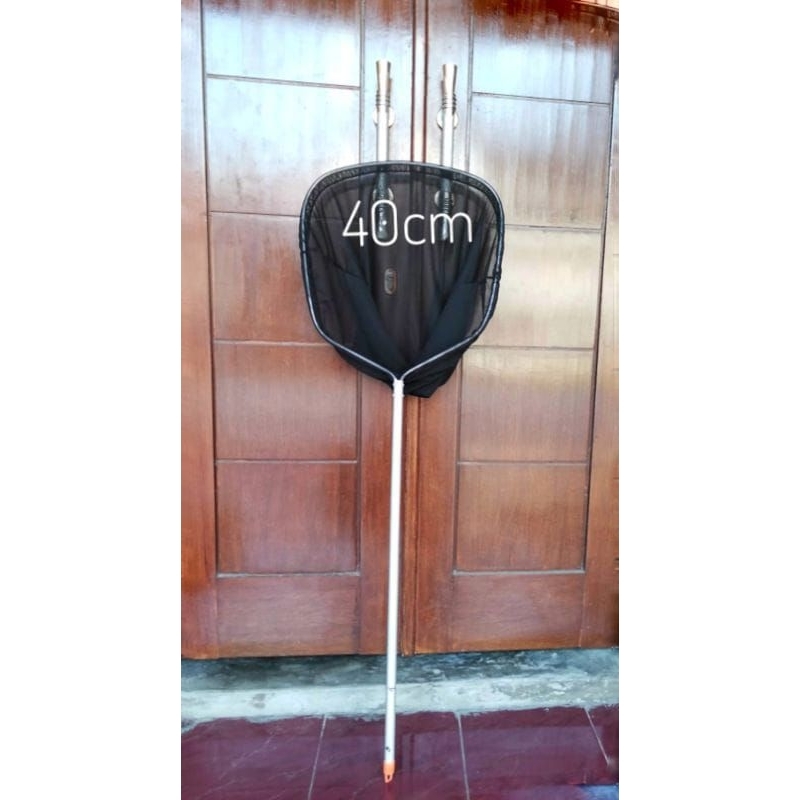 seser ikan halus anti karat gagang almini.seser ikan gagang panjang