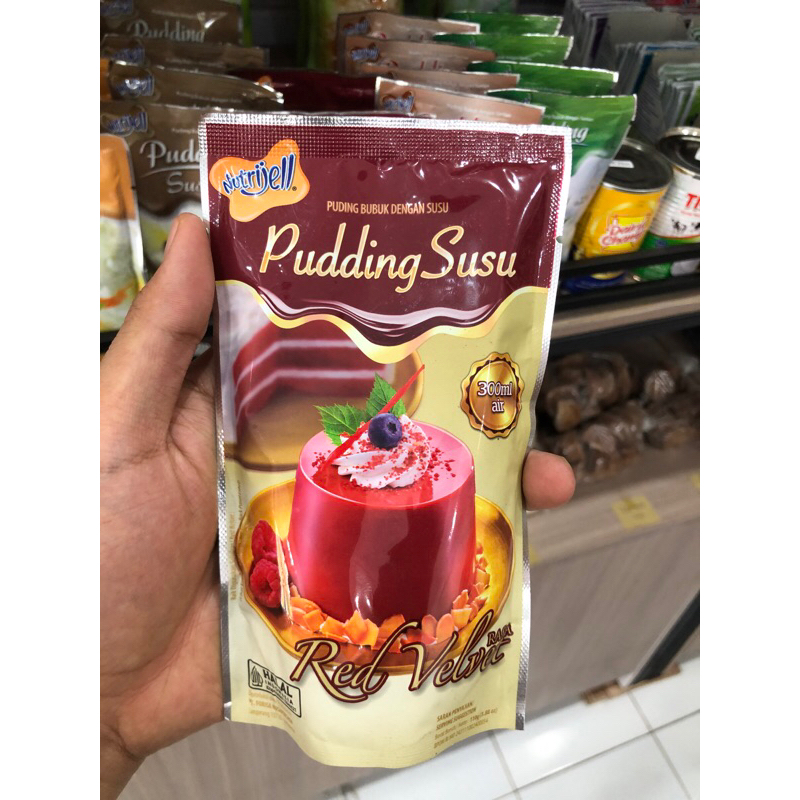 

Nutrijell puding susu redvelvet 110gr