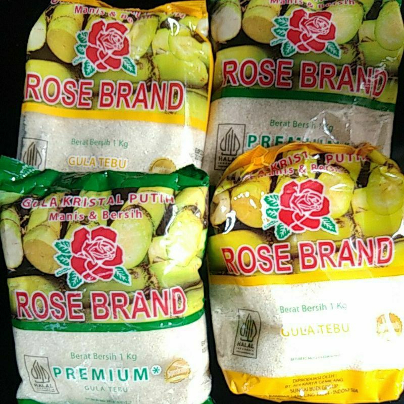 

gula rose brand kuning dan hijau 1kg