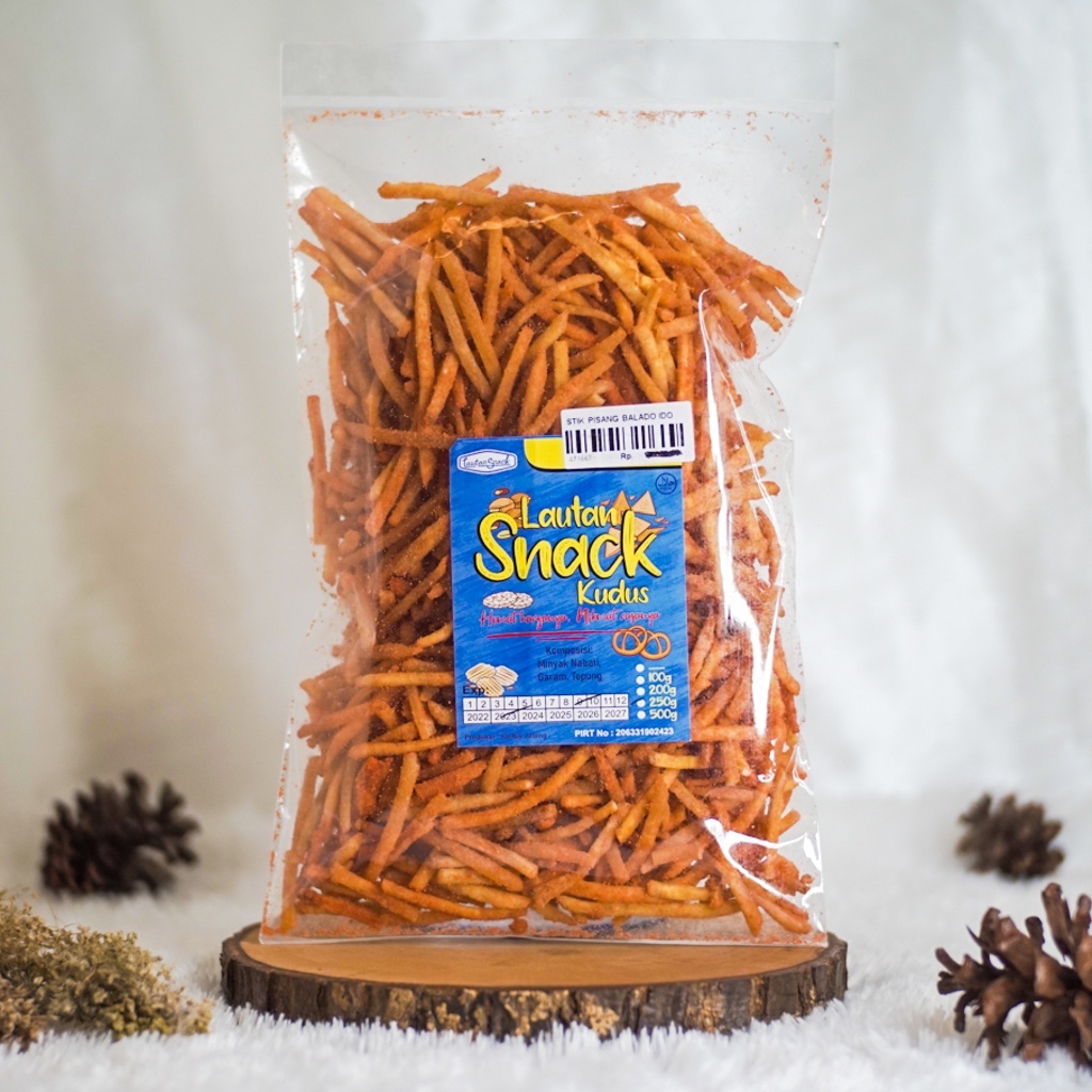 

Stik Pisang Balado Pedas Manis 1kg Stik Pisang Gurih Renyah Pisang Balado Pedas Manis Crispy Pisang Stik