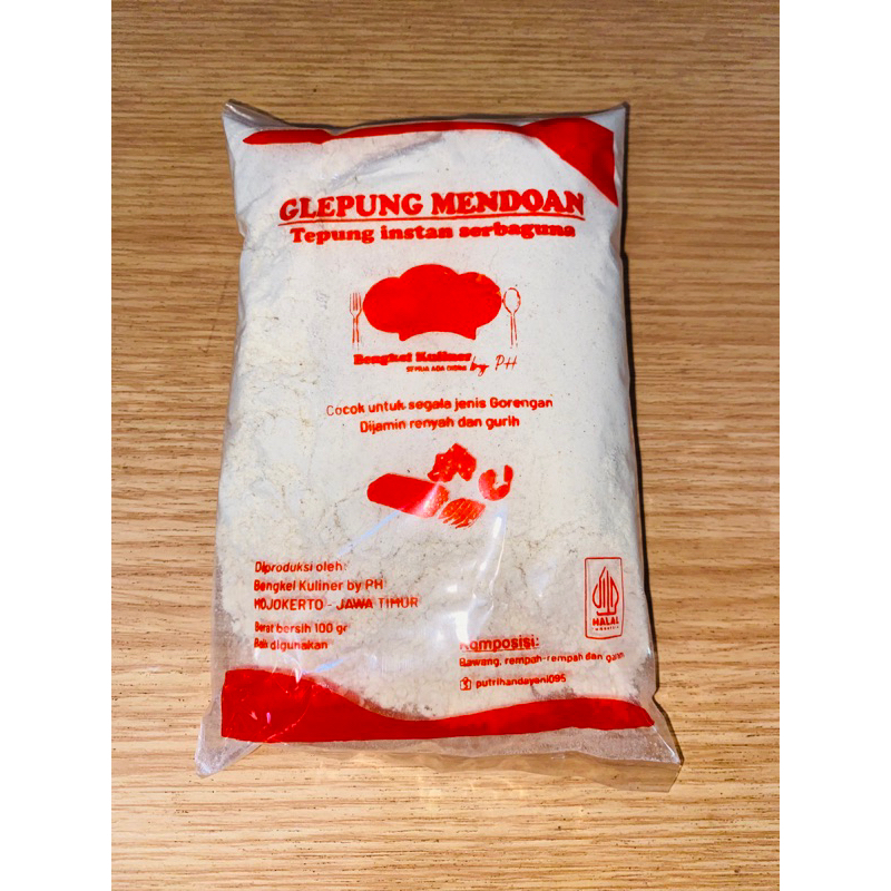 

Bengkel Kuliner by PH Tepung Instan Serbaguna, Tepung Mendoan Instan 100 Gram