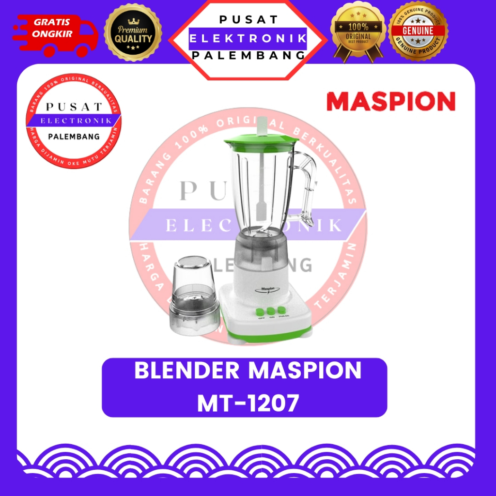 BLENDER MASPION MT-1207 2in1 BLENDER PLASTIK