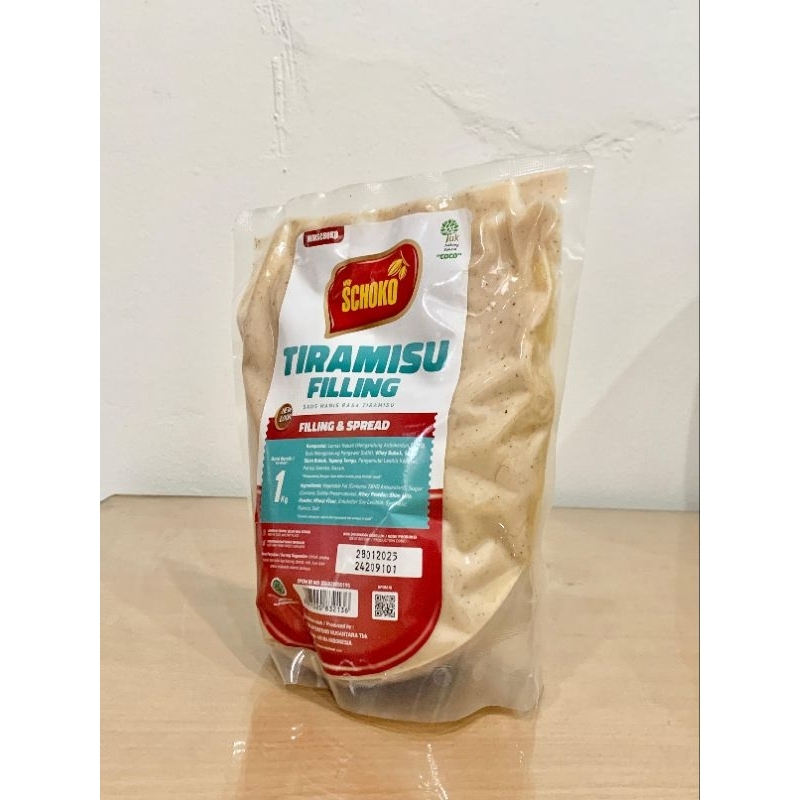

Schoko Tiramisu Filling & Spread 1 kg - ED JAN 2025