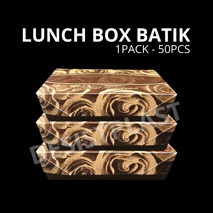 

[MURAH] 1PACK - [ISI 50PCS] UKURAN L - LUNCH BOX - PAPER LUNCH BOX - KOTAK TAKE AWAY SIZE L - HIGH QUALITY