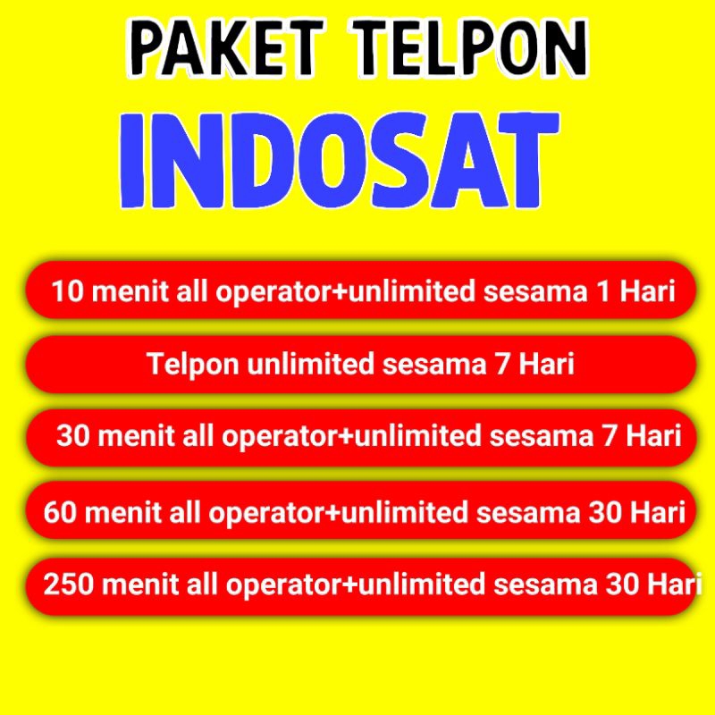 PAKET TELPON MURAH INDOSAT
