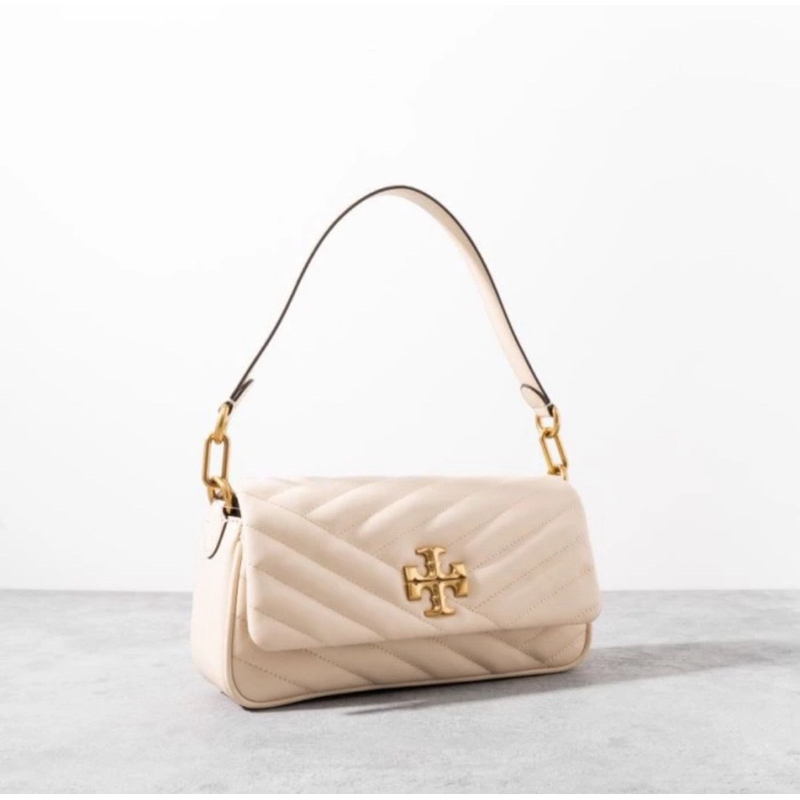 [Preloved] Tory Burch Kira Chevron Small Flap Shoulder Bag Cream