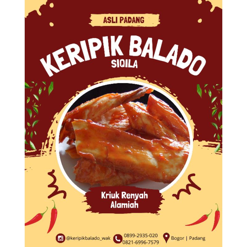 

Keripik Balado Khas Padang Sanjai