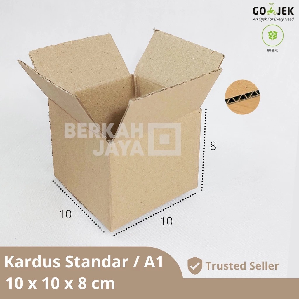

Kardus Packing BOX karton 10x10x8 Luar Polos 10 x 10 x 8 cm