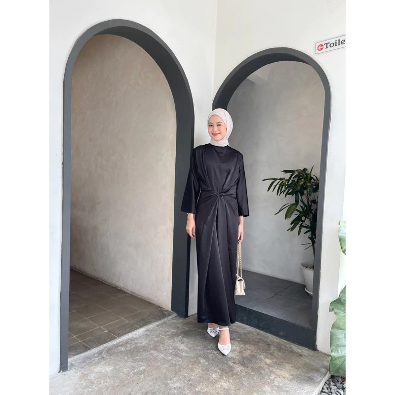 TERBARU INNER NAIRA DRESS KAFTAN ROK LILIT GAMIS SET WANITA OUTER | ONESET NAIRA SATIN VELVET MAXMAR