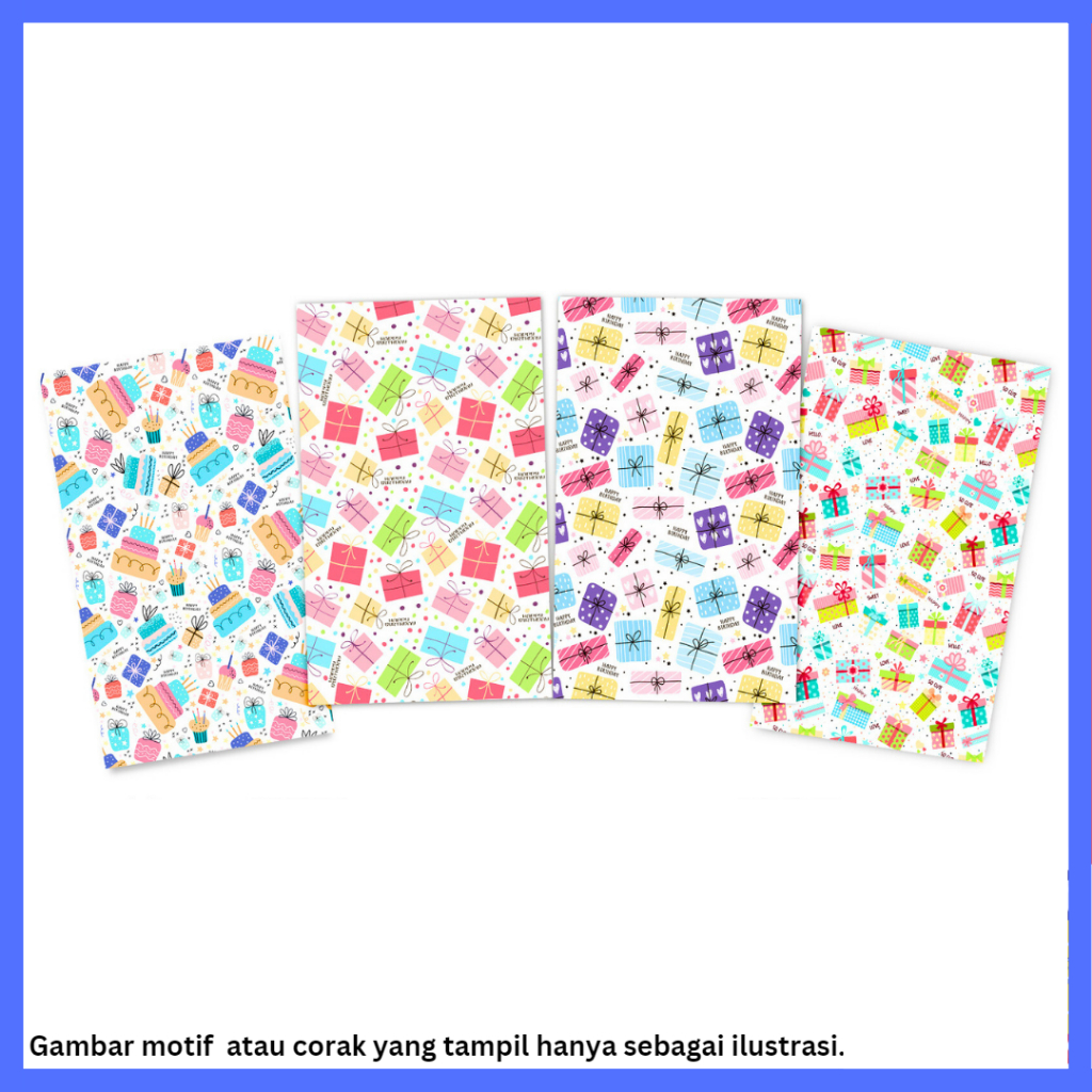 

Kertas Kado Kecil 48 x 62 cm 10 lembar Gift Wrapping Paper small