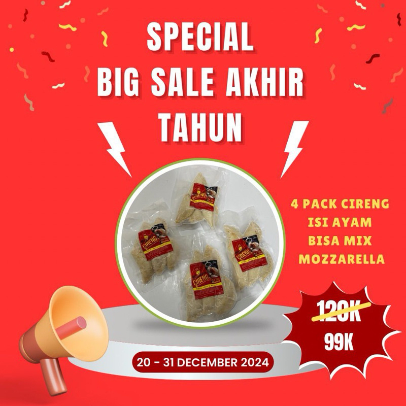 

4 Pack Cireng Isi Ayam Promo