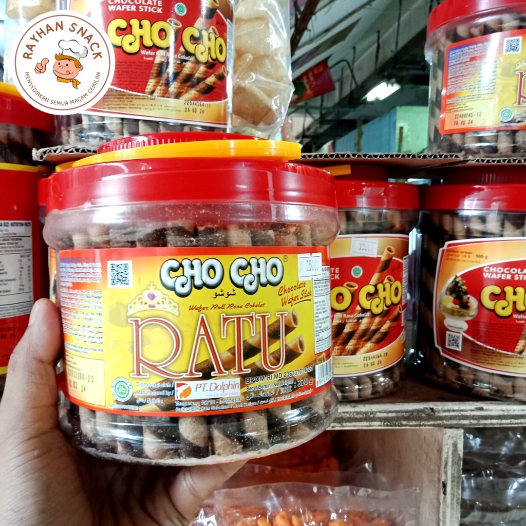 

Astor Chocho Ratu Kemasan Toples Chocho Astor Cokelat Wafer Stick Cho Cho Astor Ratu Rasa Cokelat