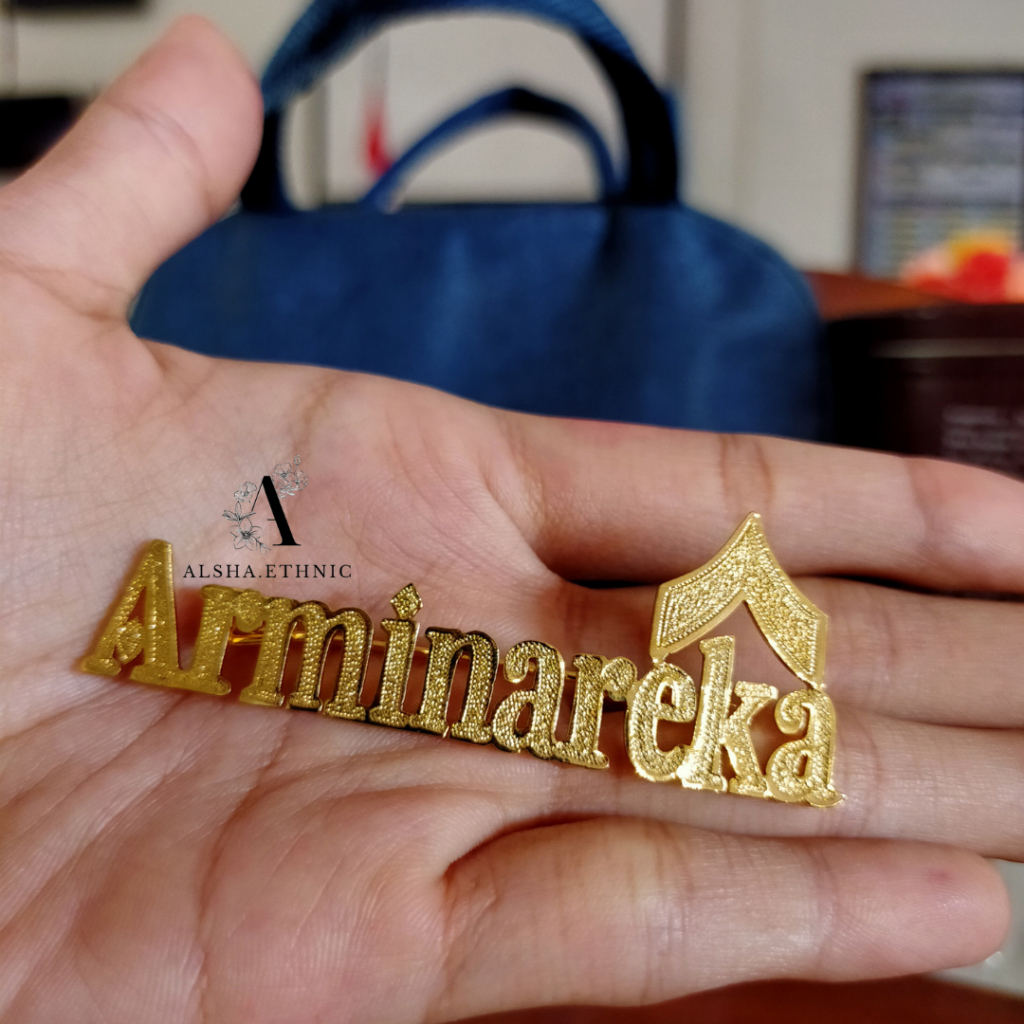 Custom Pin Bros Logo Kuningan || Pin Handmade || Lapis Pewarnaan Emas 24K