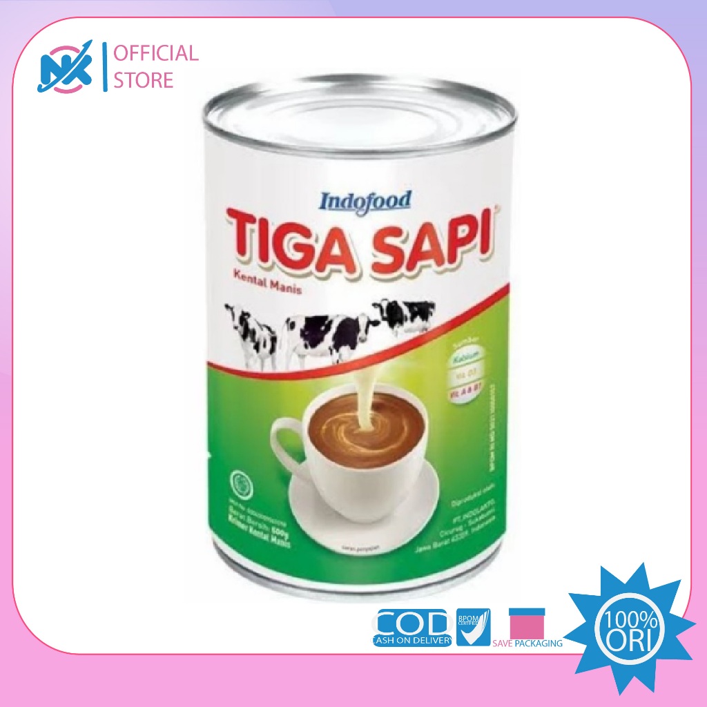 

Tiga Sapi Susu Kental Manis Putih Kaleng 490gr