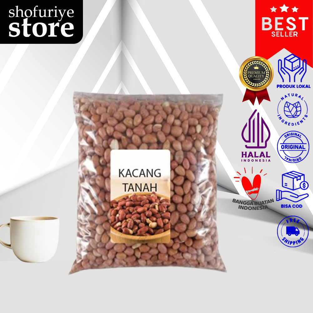 

Kacang Tanah Kulit Mentah 1Kg kinned Peanut Kernel Raw Akarlangit