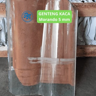 Genteng Kaca Morando Model Cetak Transparan Tebal 5 Mm Premium Bahan Tahan Lama