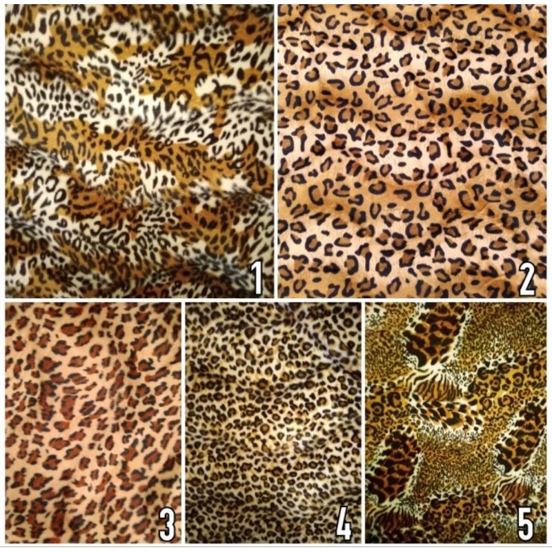 Kain Bulu Beludru Motif Bulu Hewan / Bulu Macan (Sofa- Kursi- Jok) ~ ysc427