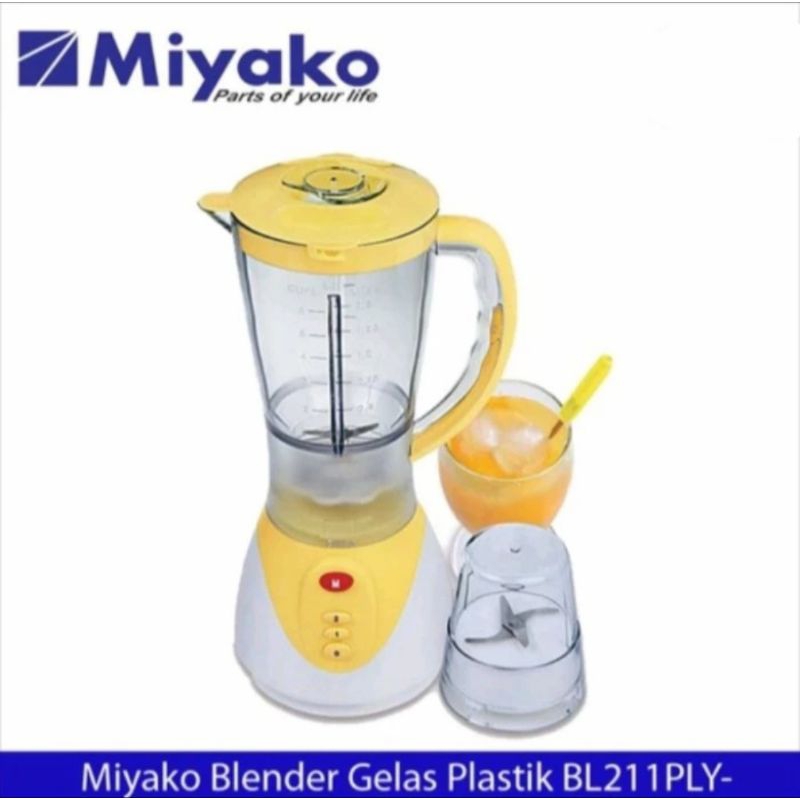 Miyako Blender Gelas Plastik BL211PLY