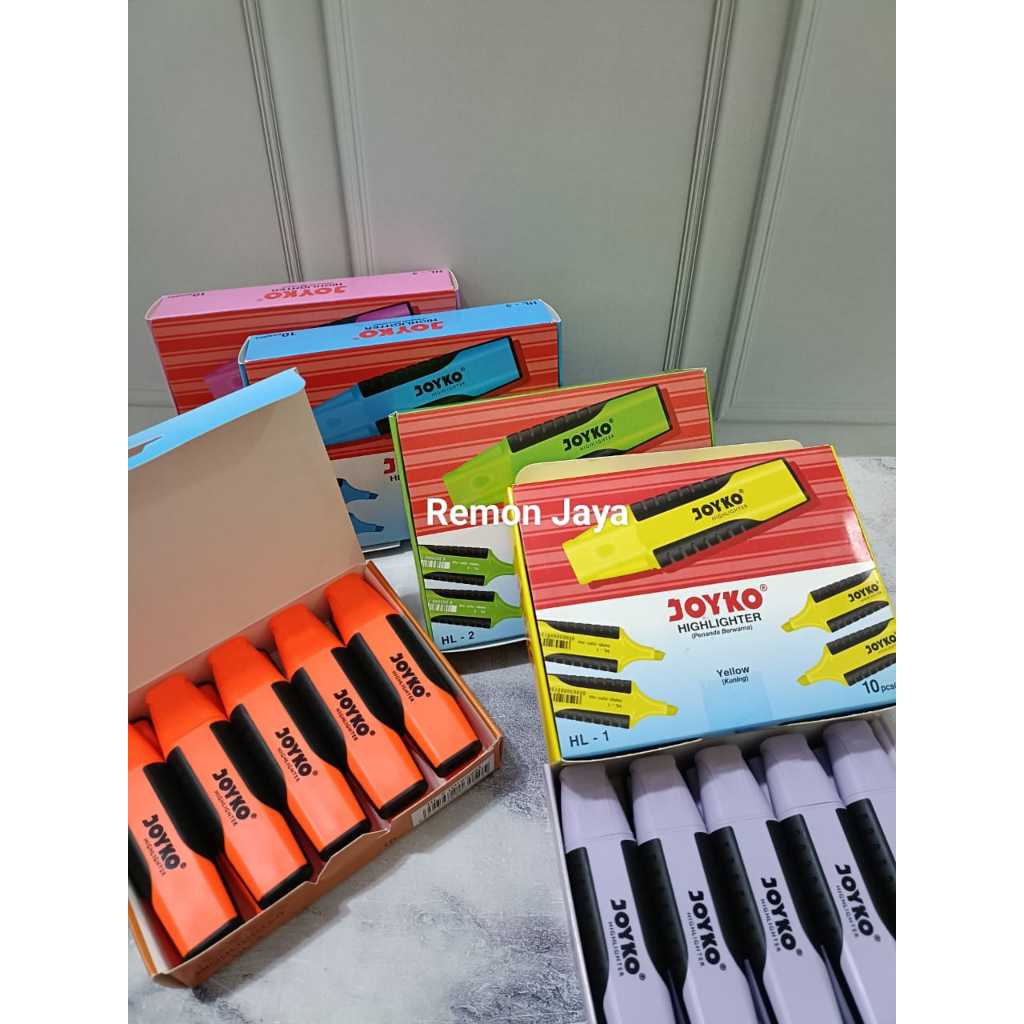 

Ay00! Stabilo Highlighter Joyko 5 Warna Pastel atk (isi 5 buah pcs)