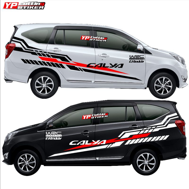 Sticker mobil calya dan sigra sticker list terlaris mobil calya dan sigra sticker variasi mobil sigr