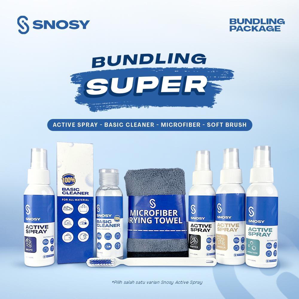 BUNDLING SUPER SNOSY CLEANER PEMBERSIH SEPATU