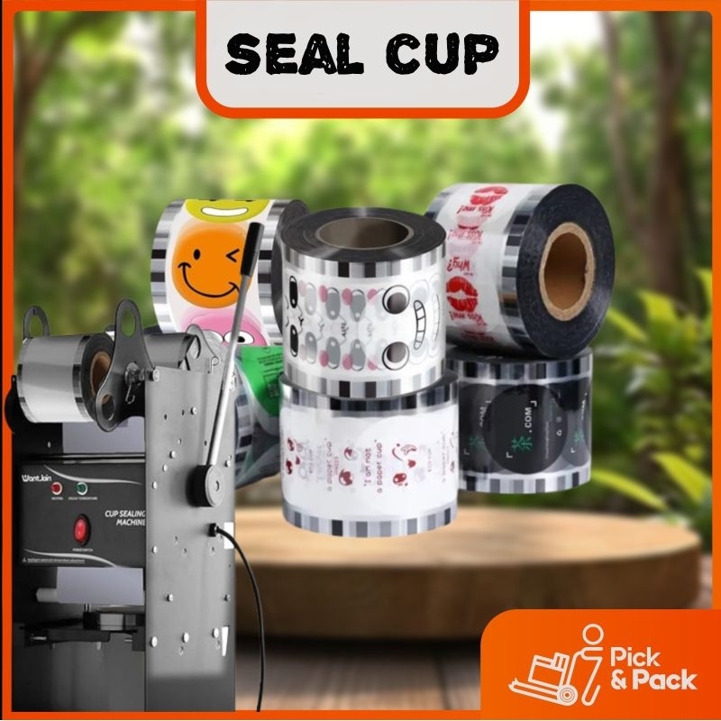 Sealer Cup Seal Cup Plastik Lid Cup isi 3000 pcs 12 motif murah