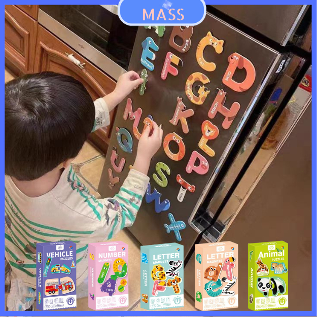 [MASS Toys] Magnet Kulkas/Huruf Abc Untuk Belajar Anak/Tempelan Kulkas/Huruf Magnet/Edukasi Anak