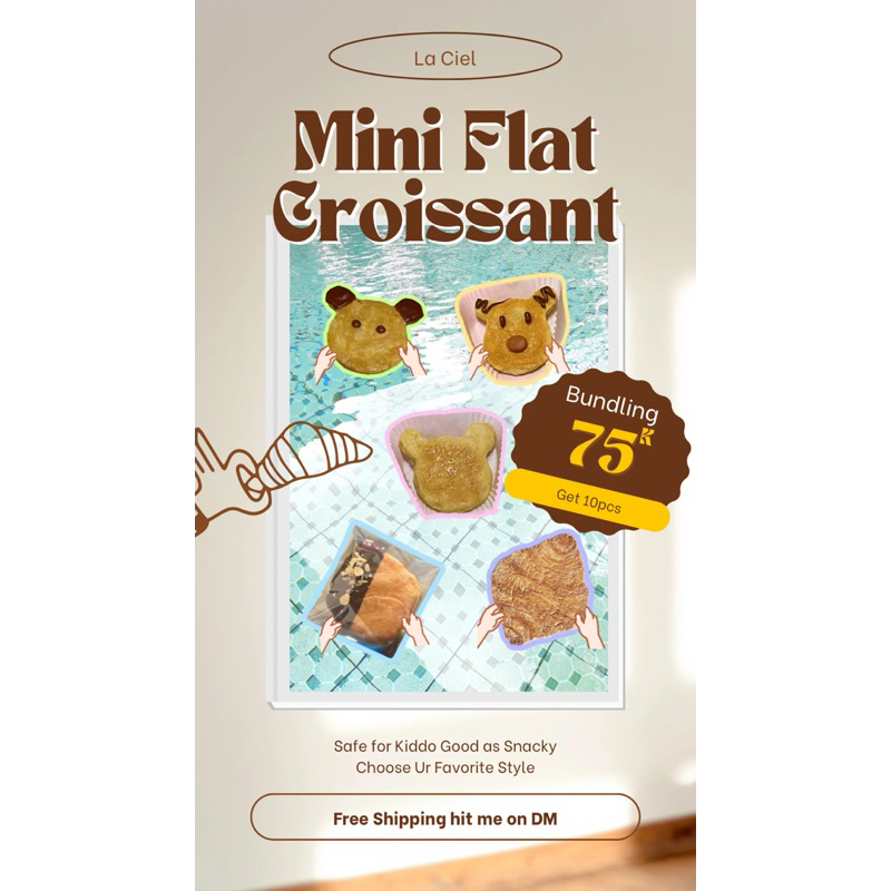 

Mini Flat Croissant Pastry