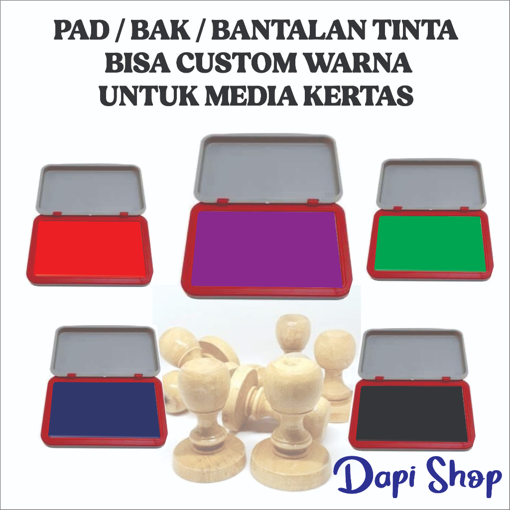 

PAD BANTALAN TINTA STEMPEL KAYU TINTA MEDIA KERTAS ANTI LUNTUR ALAS BAK STEM[EL