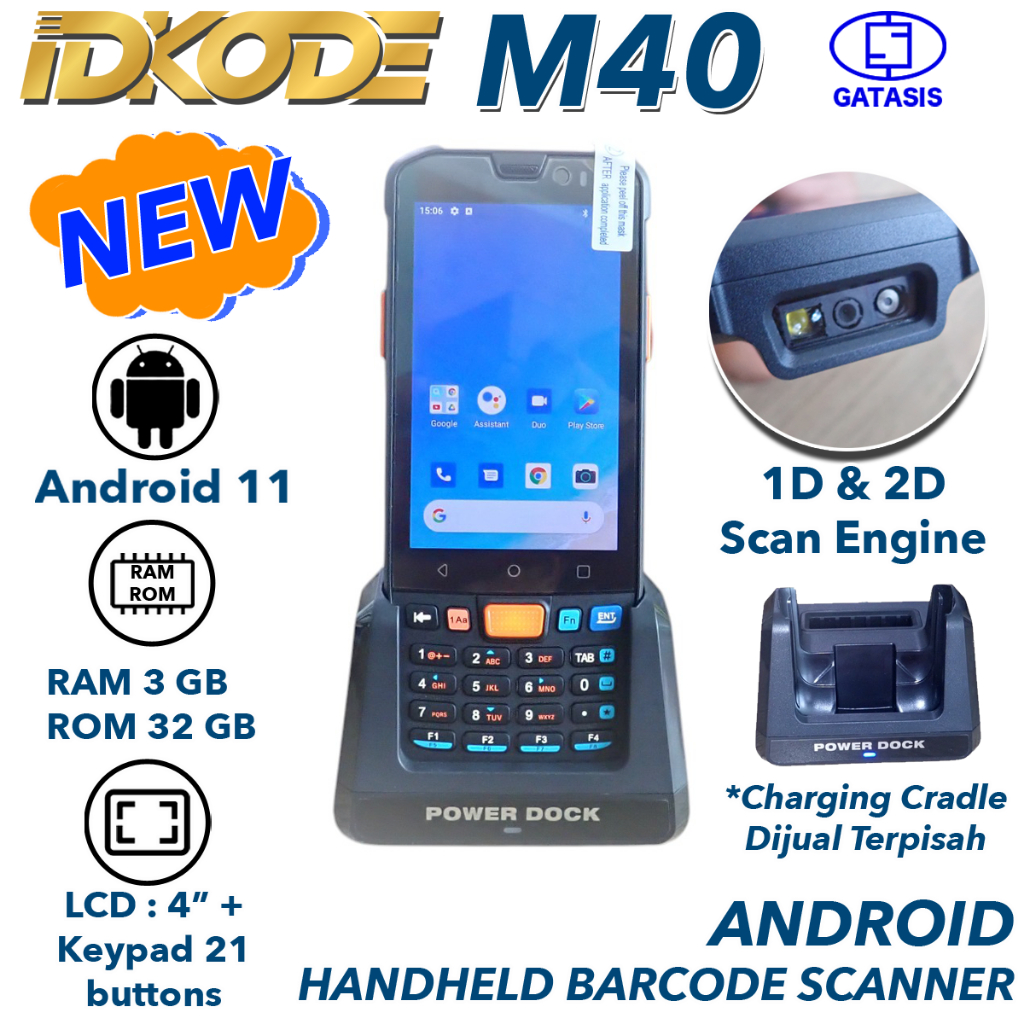 PDT PDA Android Handheld Portable 2D Barcode Scanner