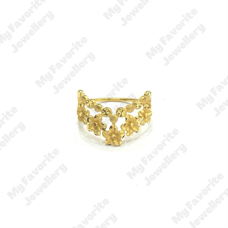 Cinci Aurel Kembang Dove Uk15 EMAS ASLI Kadar 875 20K