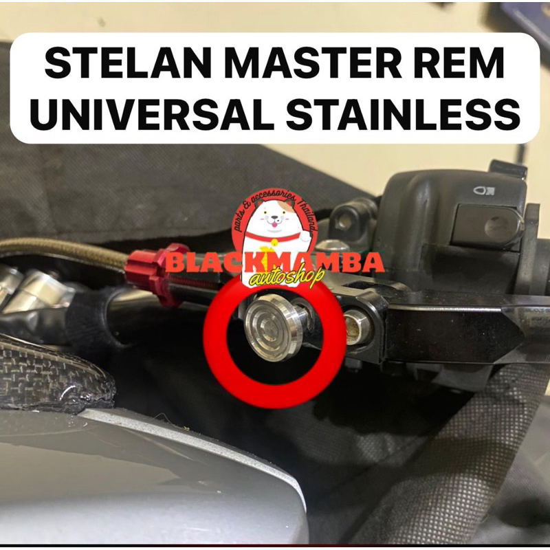 STELAN ADJUSTER MASTER REM RCB SEMUA MASTER REM BERTABUNG STAINLESS 304