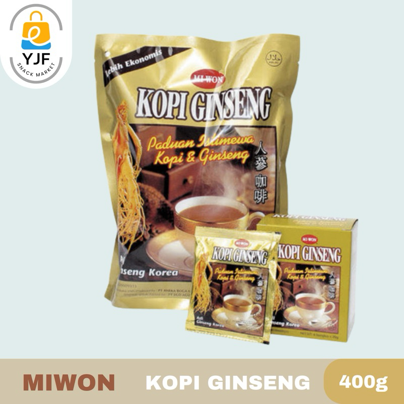 

Mamasuka Miwon Kopi Ginseng / Kopi Instan Ginseng isi 20 PCS / 400g