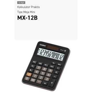 

CALCULATOR CASIO MX-12B ORIGINAL 100% PRAKTIS BARU KEKINIAN