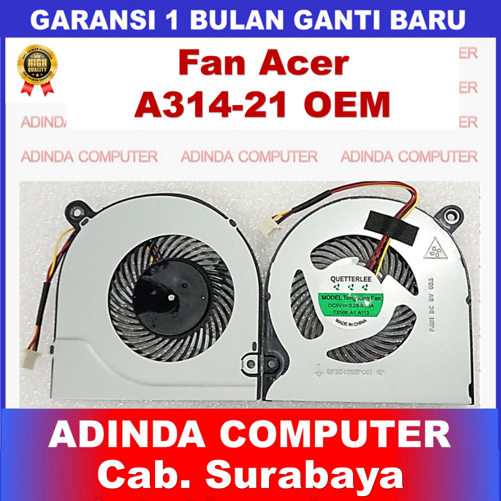 Fan Acer Aspire A314-21 A314-22 A314-31 A314-32 A314-33 A315 A315-21