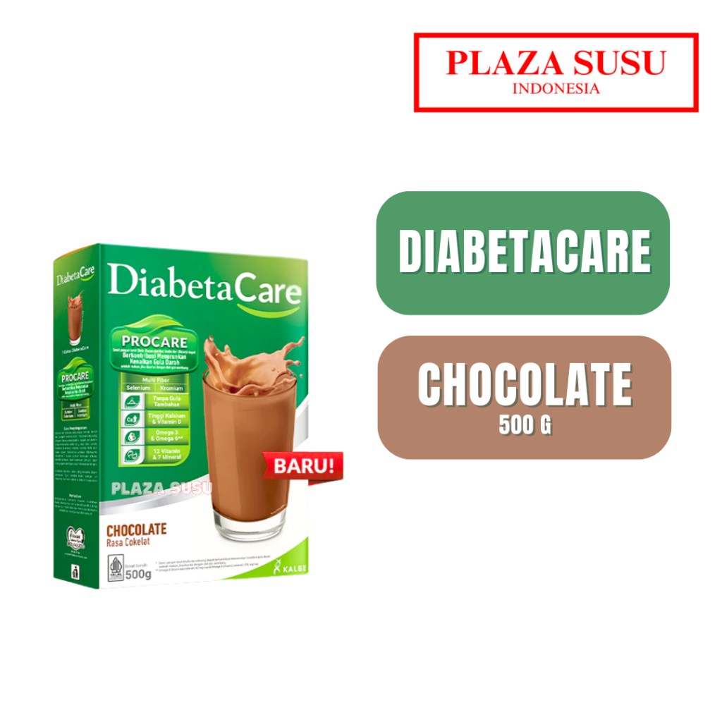 

DIABETACARE CHOCOLATE ISI 500G SUSU KONTROL GULA DARAH DIABETA CARE DEWASA SUSU COKLAT