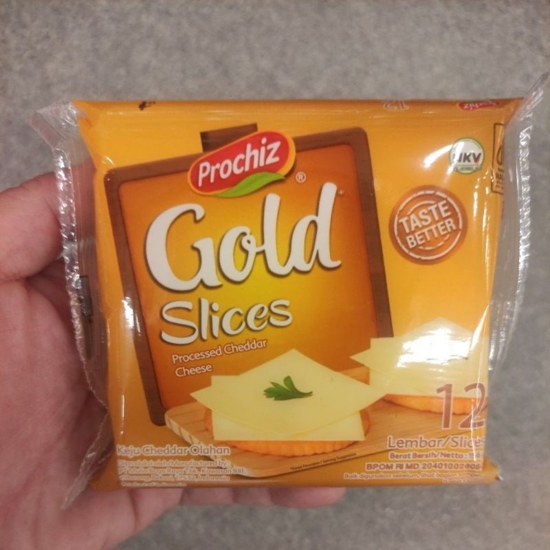 

PROCHIZ GOLD SLICES PROCESSED CHEDDAR CHEESE 12SLICES/LEMBAR (156gr)