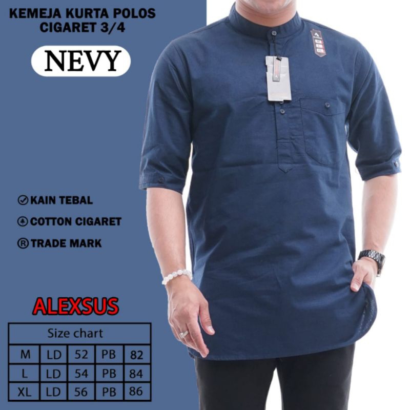 Alexsus - Baju Koko Kurta Sajuak Original (Kurta Pakistan)||Baju Koko Pria||Baju Muslim Pria