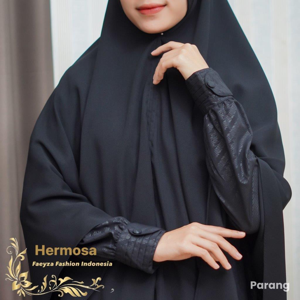 Hermosa - Gamis Embos Motif Batik Parang Wolfis Premium Umbrella 4m | Gamis Hermosa