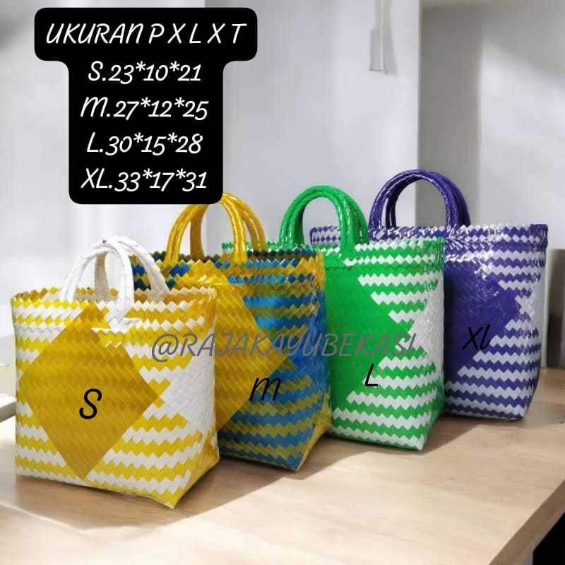 Tas Anyaman Plastik | Tas Lurik KACA TAS LURIK ANYAMAN PLASTIK KACA TAS BELANJA DAN HAMPERS