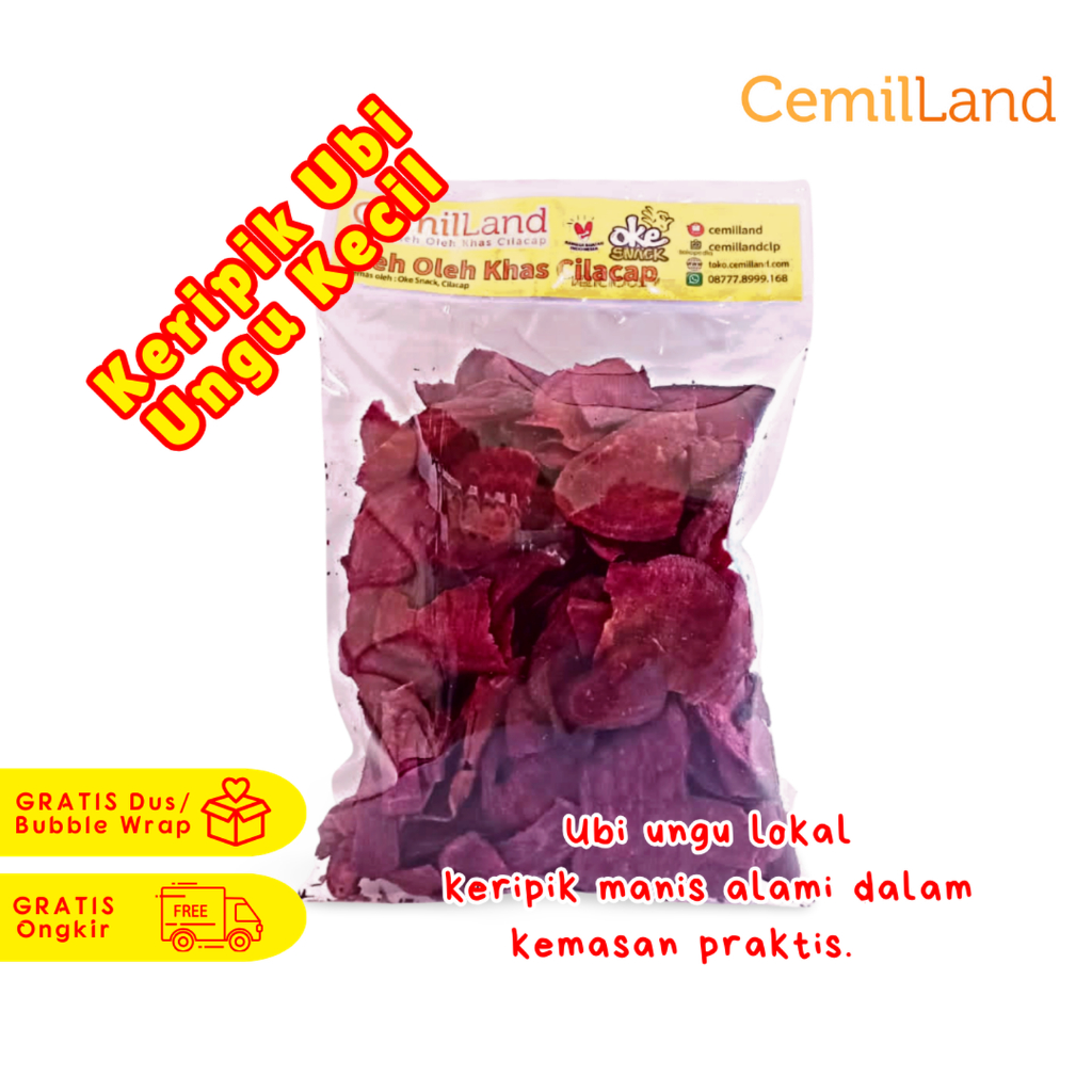 

Keripik / Kripik Ubi Ungu Manis Oke Snack Makanan Ringan Cemilan Murah