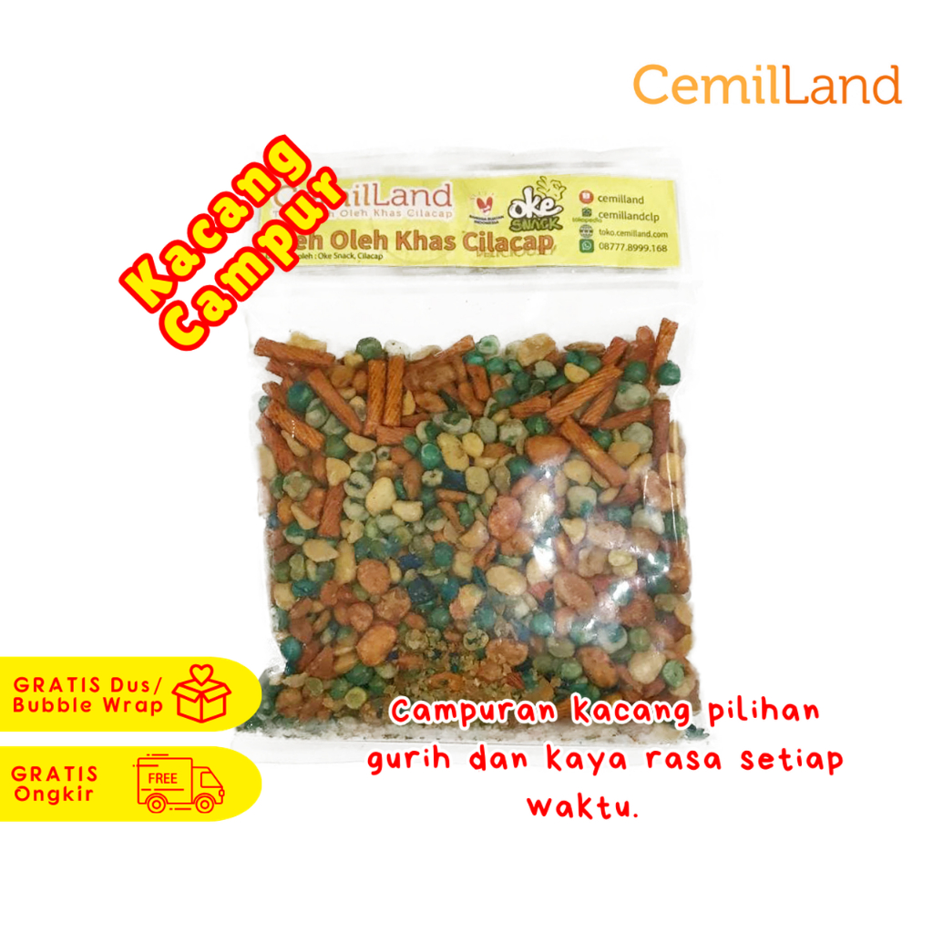 

Kacang Campur Mix Sehat Oke Snack Makanan Ringan Kacang Kacangan Koro Asin Koro Pedas Polong Stik Pang Pang Jaipong